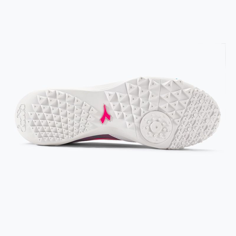 Pánské kopačky Diadora Brasil Elite Veloce GR TFR white/pink fluo/blue fluo 5