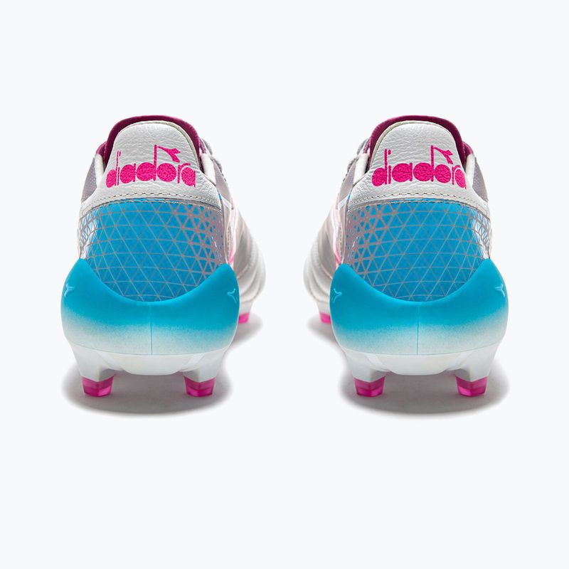 Pánské kopačky Diadora Brasil Elite Veloce GR ITA LPX white/pink fluo/blue fluo 12