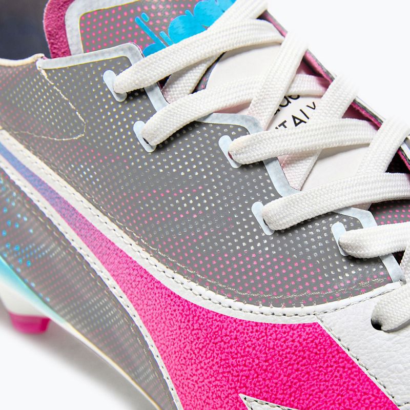Pánské kopačky Diadora Brasil Elite Veloce GR ITA LPX white/pink fluo/blue fluo 15
