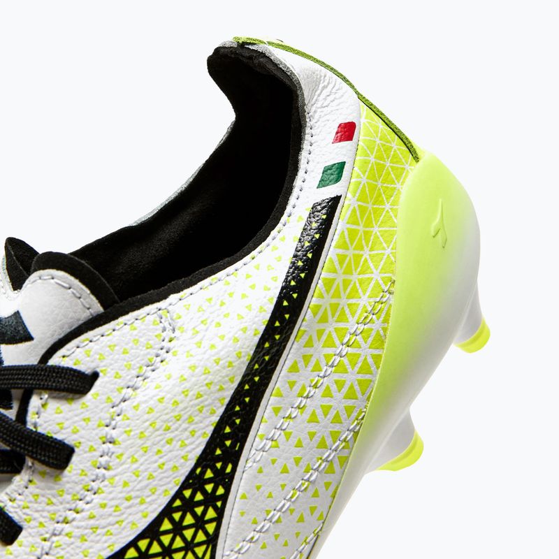 Pánské fotbalové boty Diadora Brasil Elite Tech GR ITA LPX white/black/fluo yellow 16