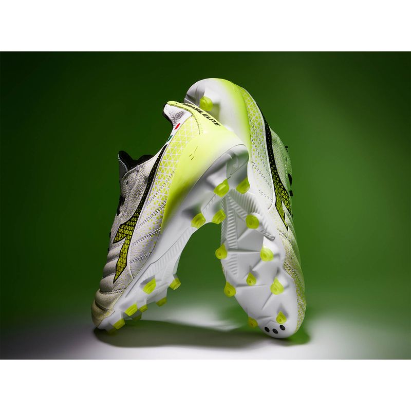 Pánské fotbalové boty Diadora Brasil Elite Tech GR ITA LPX white/black/fluo yellow 21