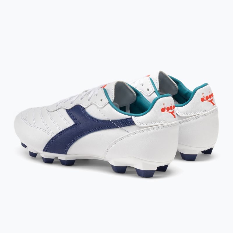 Dětské kopačky Diadora Brasil 2 R LPU JR white/navy 3