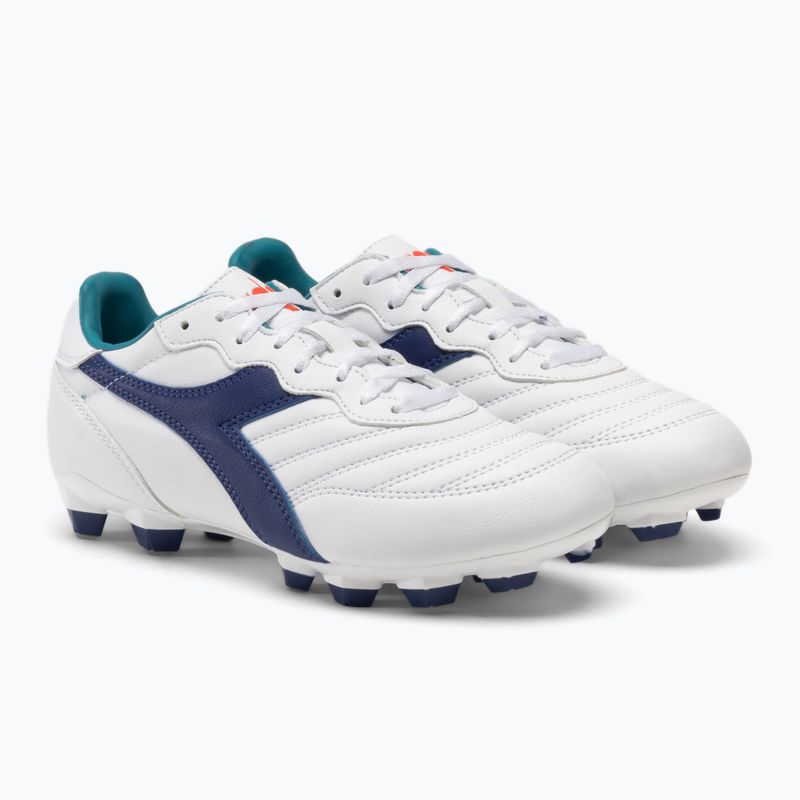Dětské kopačky Diadora Brasil 2 R LPU JR white/navy 4