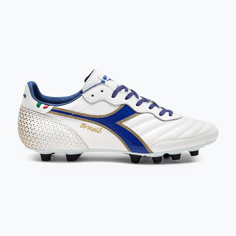 Pánské kopačky Diadora Brasil Italy OG GR LT+ MDPU white/blue/gold 8