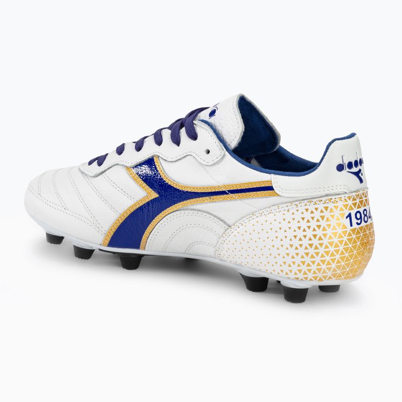 Pánské kopačky Diadora Brasil Italy OG GR LT+ MDPU white/blue/gold 3