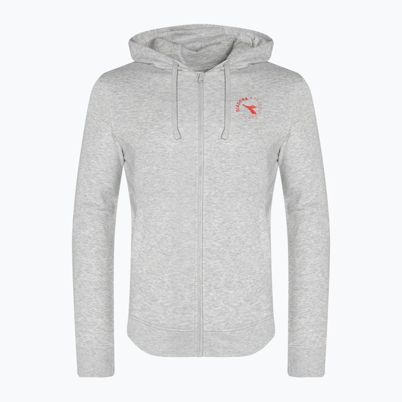 Pánská mikina Diadora Hoodie FZ Essential Sport grigio medio chiaro melange 5