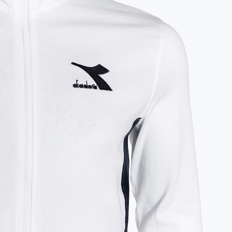 Pánské tepláky Diadora Tracksuit FZ Core bianco ottico 9