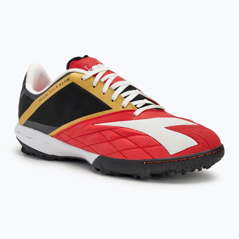 Pánské kopačky Diadora Brasil Sala Elite TF milano red/white/black