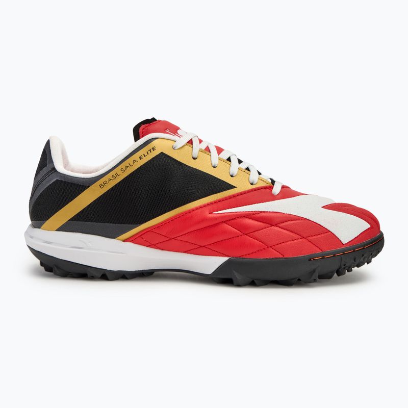 Pánské kopačky Diadora Brasil Sala Elite TF milano red/white/black 2