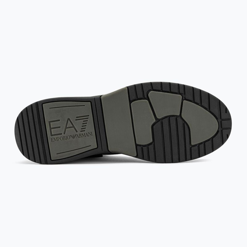Boty EA7 Emporio Armani Basket Mid triple black/gold 4