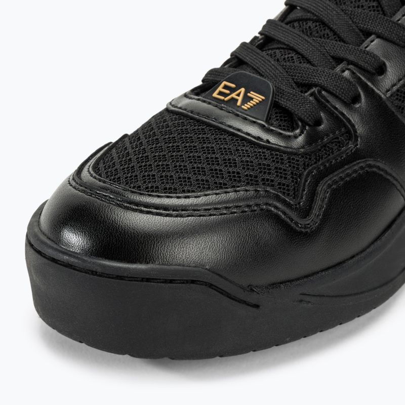 Boty EA7 Emporio Armani Basket Mid triple black/gold 7