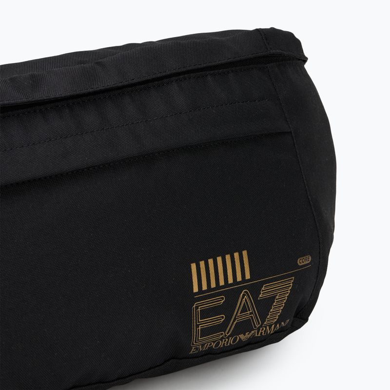 Ledvinka EA7 Emporio Armani Train Core Maxi Sling 7 l black/gold logo 5