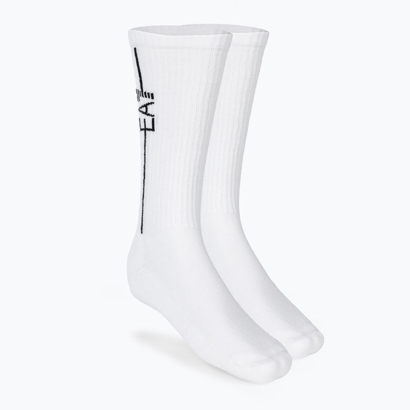 Ponožky EA7 Emporio Armani Train 2 páry  white/black