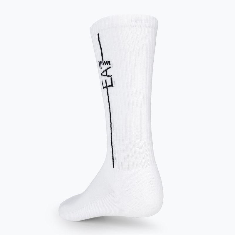 Ponožky EA7 Emporio Armani Train 2 páry  white/black 2