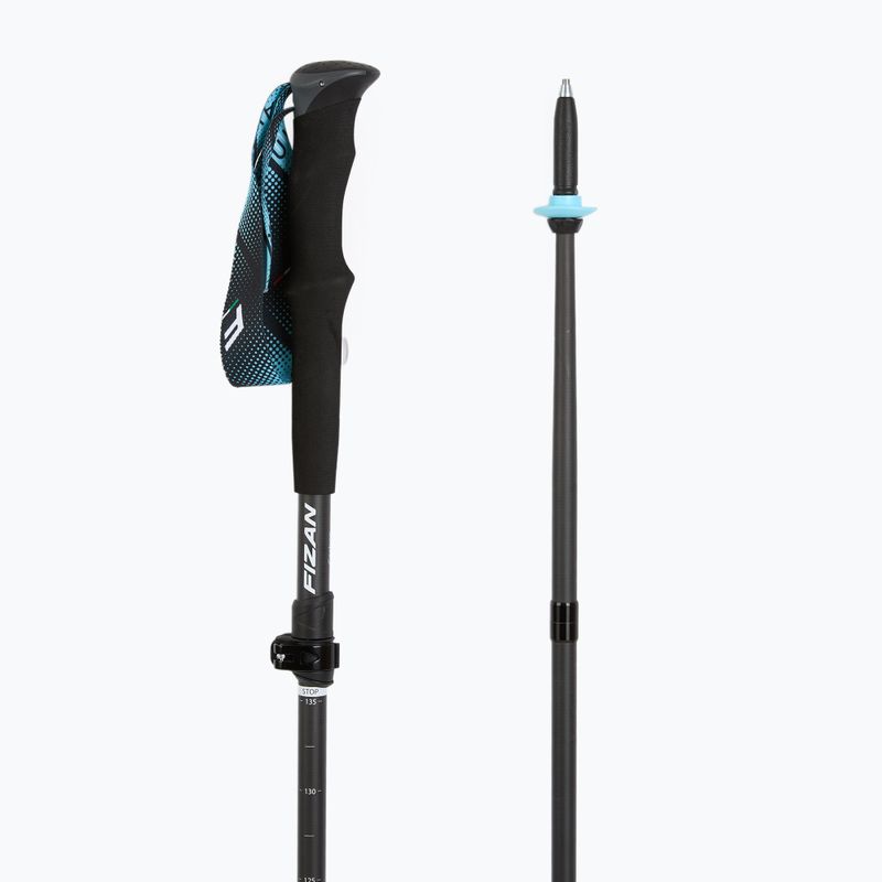 Trekingové hole Fizan Ultrax Carbon light blue 3