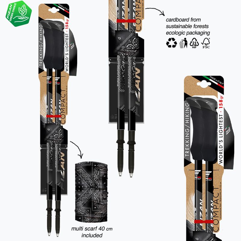 Trekové hole Fizan Compact MS black 6
