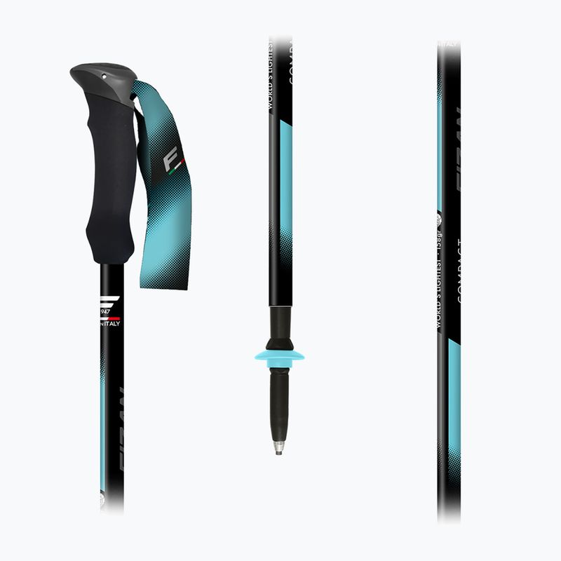 Trekové hole  Fizan Compact Tech light blue 5