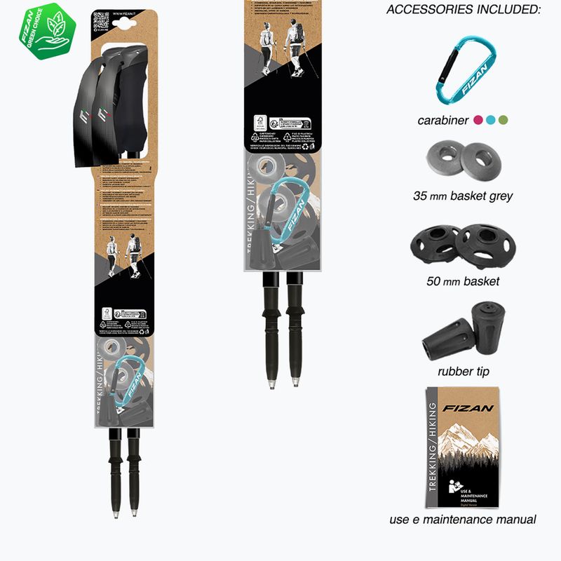 Trekové hole  Fizan Compact orange 7