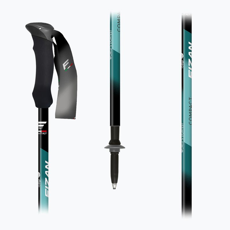 Trekové hole  Fizan Compact water green 5