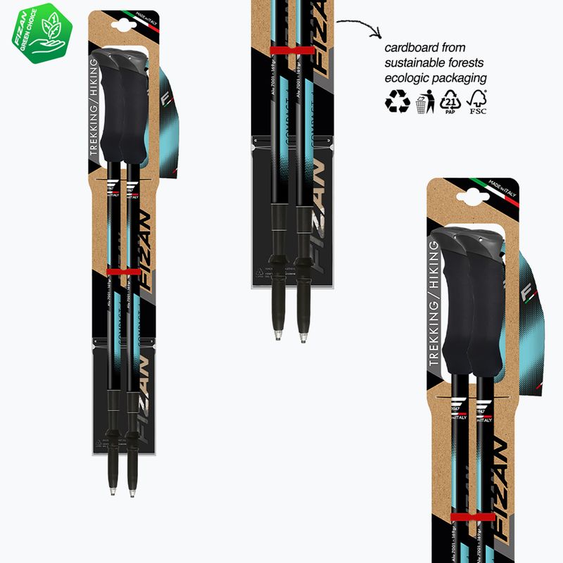 Trekové hole  Fizan Compact Tech 4 light blue 6