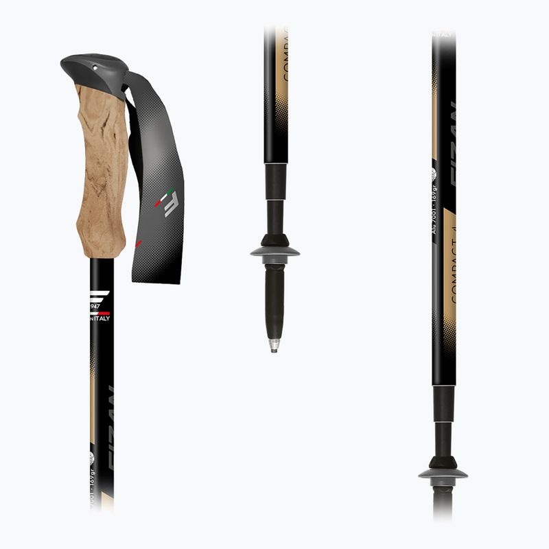 Trekové hole  Fizan Compact Tech 4 beige 5