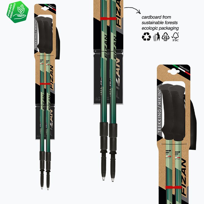 Trekové hole  Fizan Trek Pro dark green 6