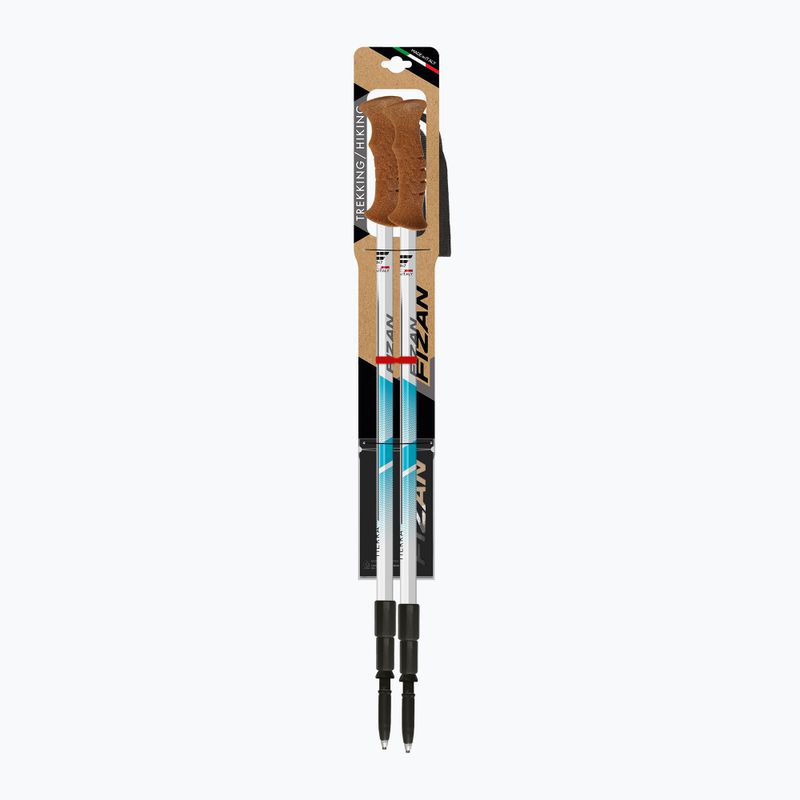Trekové hole Fizan Tierra light blue 3