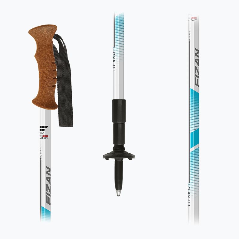 Trekové hole Fizan Tierra light blue 5