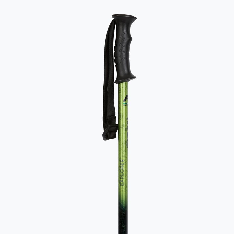 Trekové hole  Fizan Explorer lime/grey 2