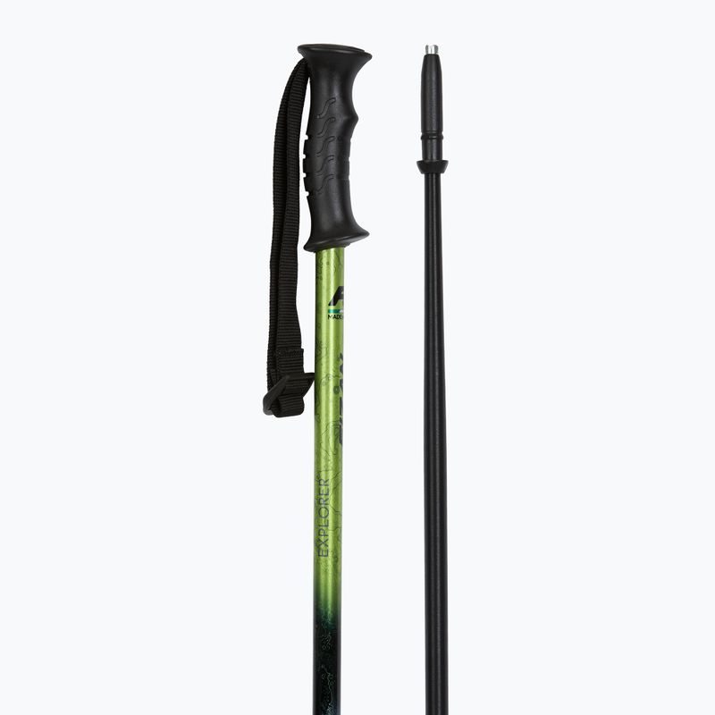 Trekové hole  Fizan Explorer lime/grey 3