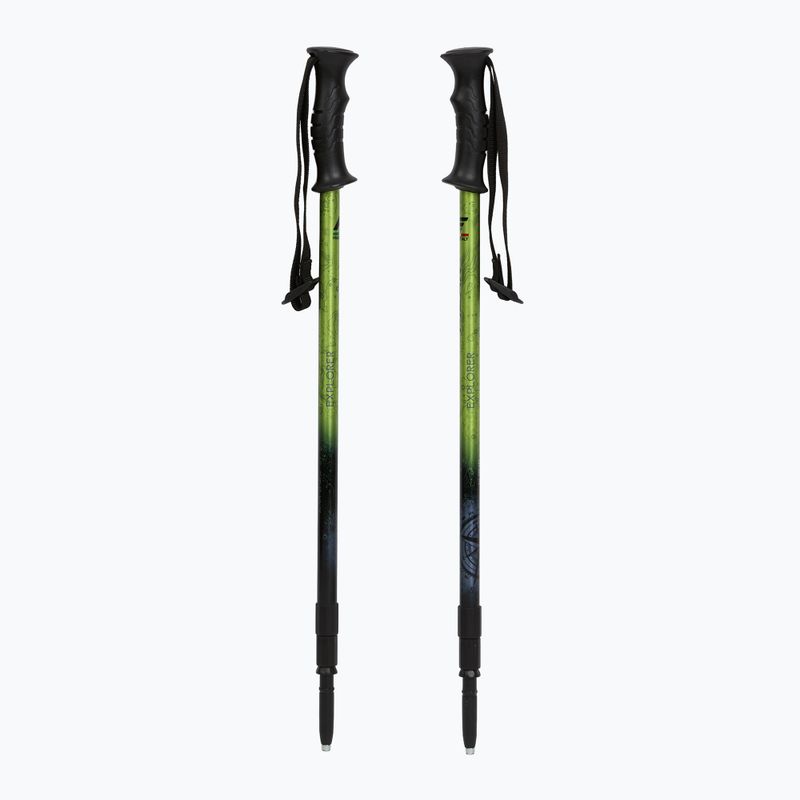 Trekové hole  Fizan Explorer lime/grey 5