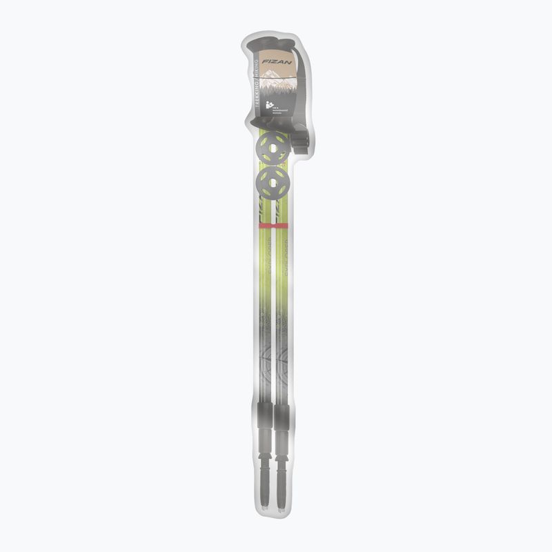 Trekové hole  Fizan Explorer lime/grey 3