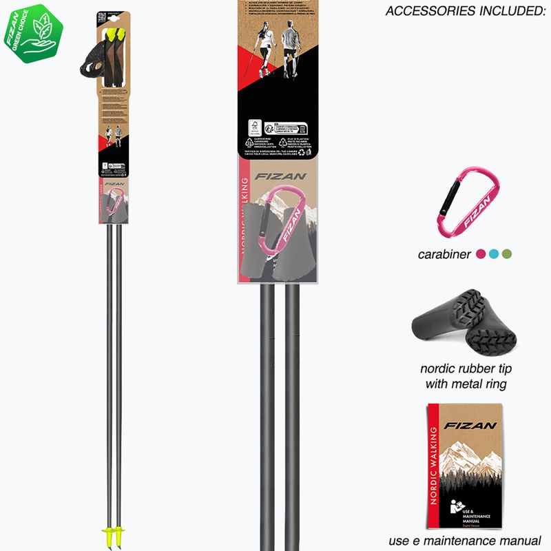 Hole na Nordic Walking Fizan Carbon Pro yellow 7
