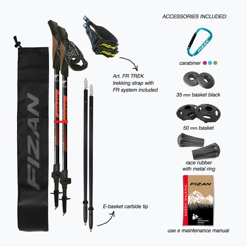 Hole na Nordic Walking Fizan R-Evolution Pro red 6