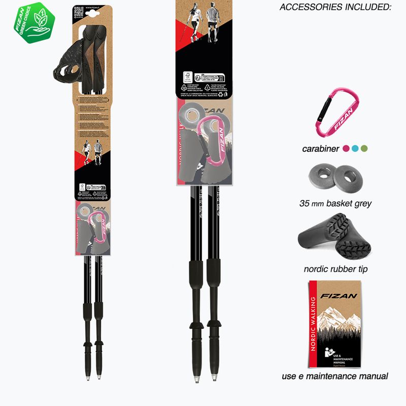 Hole na Nordic Walking Fizan Speed black 5