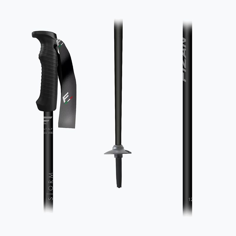 Lyžařské hole Fizan Storm black/grey 2