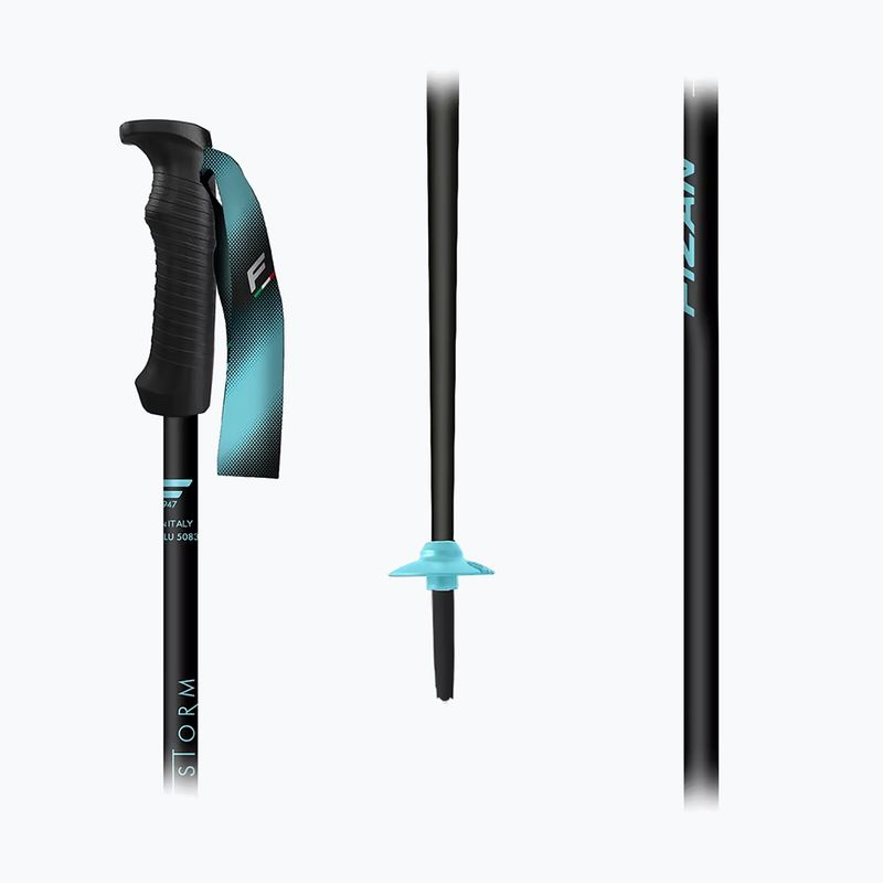 Lyžařské hole Fizan Storm black/blue 2