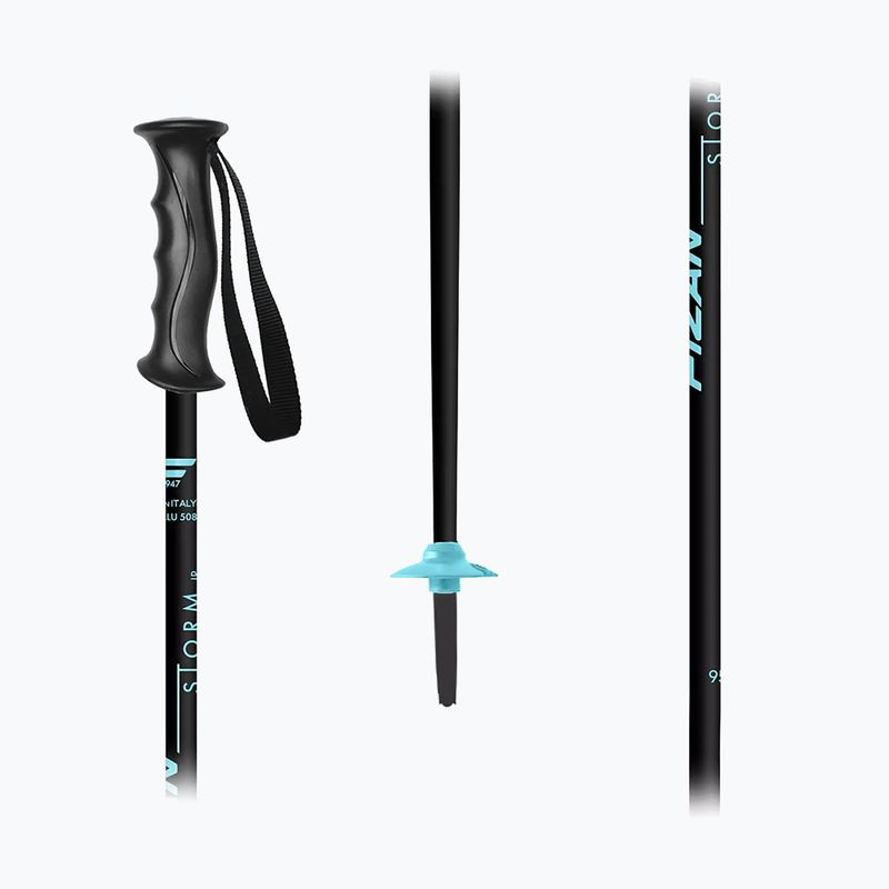 Dětské lyžařské hole Fizan Storm Jr black/blue 2