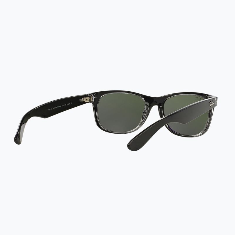 Sluneční brýle Ray-Ban New Wayfarer Classic matte black transparent/green g-15 6