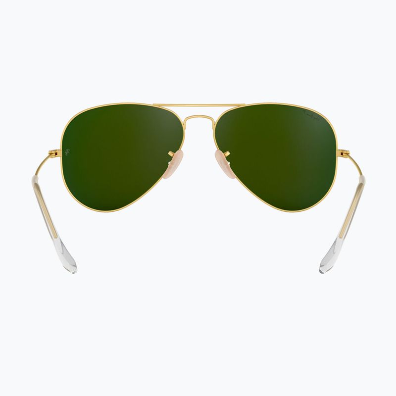 Sluneční brýle Ray-Ban Aviator Classic matt gold/blue polarized 5