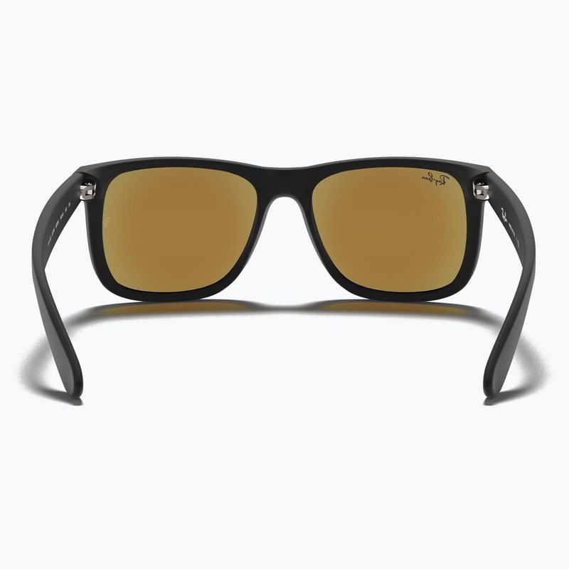 Sluneční brýle Ray-Ban Justin Classic matt black gum/blue mirror 5