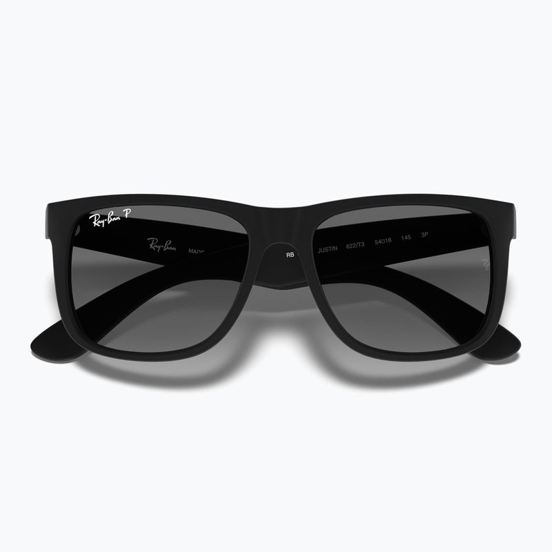 Sluneční brýle Ray-Ban Justin Classic matt black gum/dark grey 3