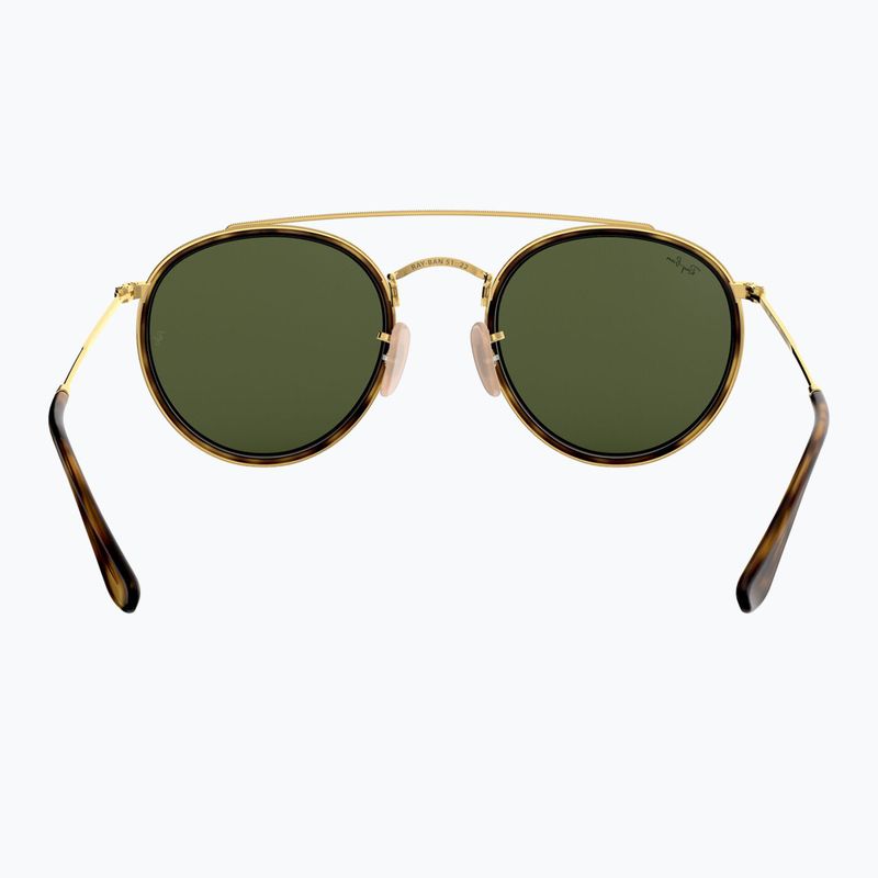 Sluneční brýle Ray-Ban Round Double Bridge arista gold/green g-15 5
