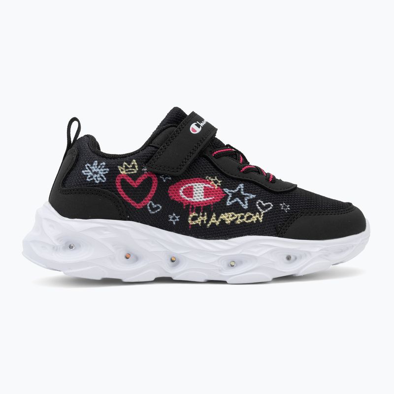 Dětské boty do vody Champion Funfair Print G PS Low Cut new black/fluorescent pink/imperial light blue 2