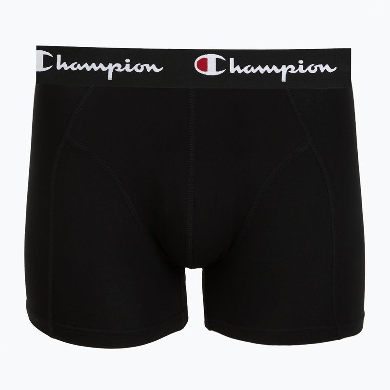 Pánské boxerky Champion Trunk Knit oxford grey melange/oxford grey melange/black 4
