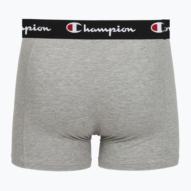 Pánské boxerky Champion Trunk Knit oxford grey melange/oxford grey melange/black 6