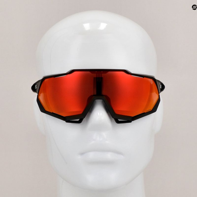 Cyklistické brýle 100% Speedtrap soft tact black/red multilayer mirror 60012-00004 11