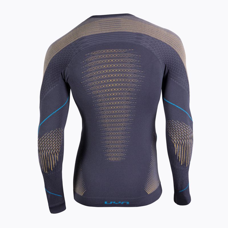 Pánská termoakční mikina UYN Evolutyon UW Shirt charcoal/gold/atlantic 2
