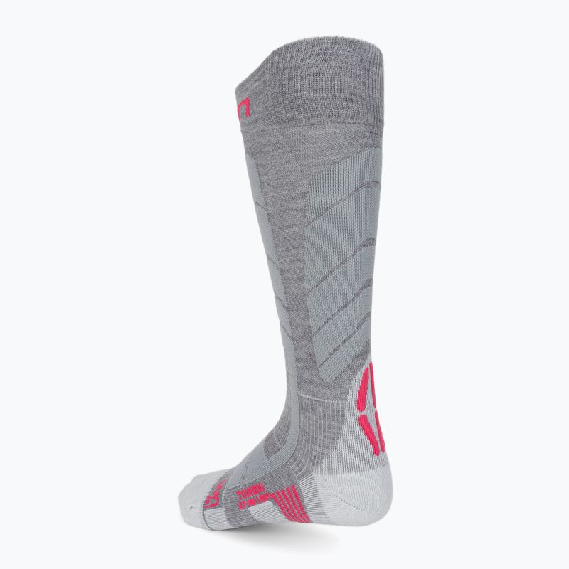 Dámské lyžařské ponožky UYN Ski Touring silver/fuchsia 2