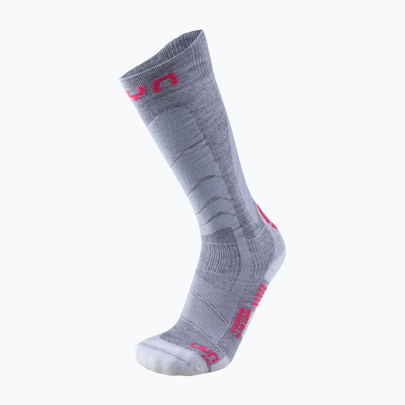 Dámské lyžařské ponožky UYN Ski Touring silver/fuchsia 5